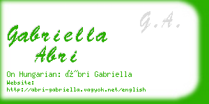 gabriella abri business card